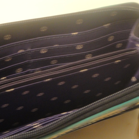 Fossil Wallet Coated Floral Canvas Zip Around Clutch - Picture 3 of 4